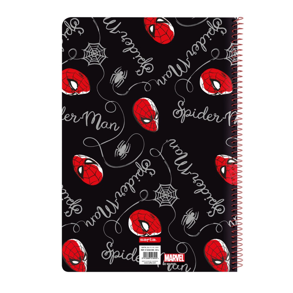 Carnet Spider-Man Hero Noir A4 80 Volets