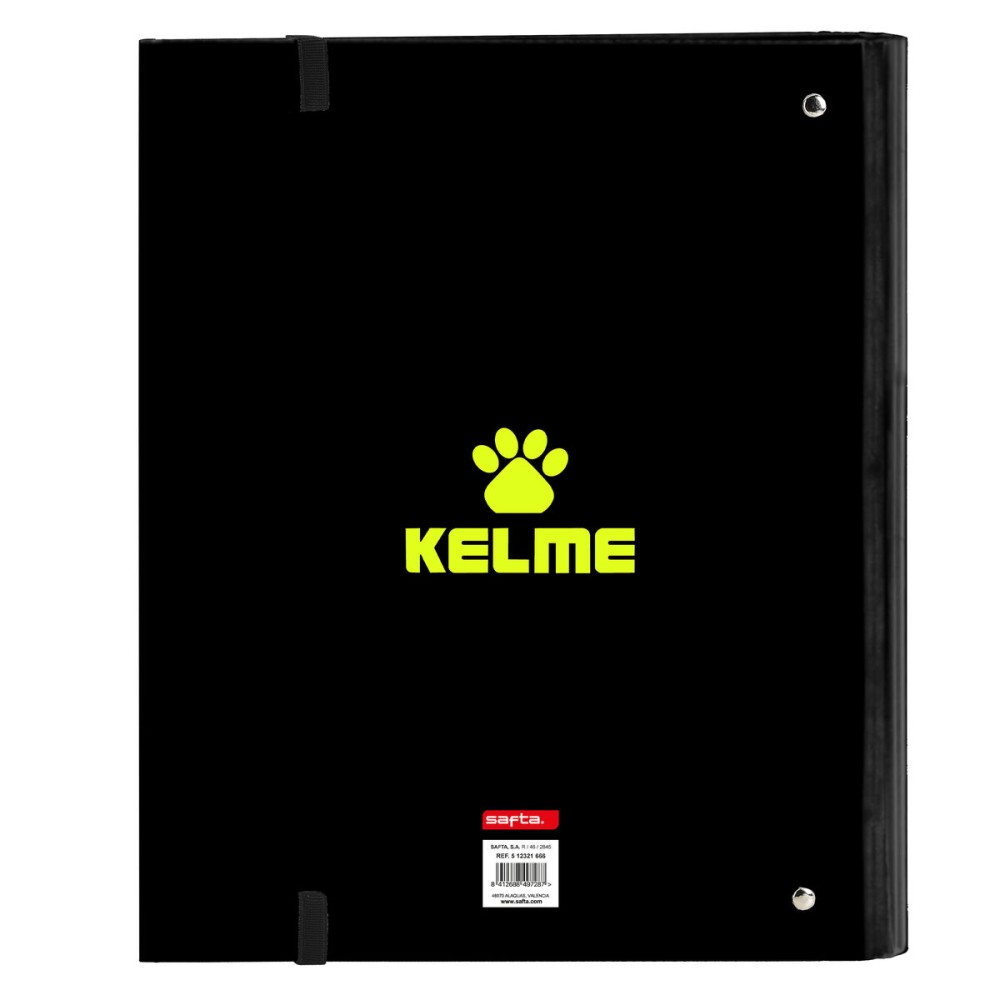 Ring binder Kelme Jungle Black Grey Lime (27 x 32 x 3.5 cm)