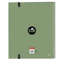 Ring binder Minnie Mouse Mint shadow Military green (27 x 32 x 3.5 cm)