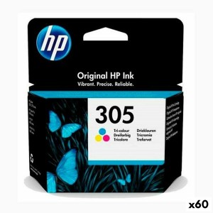 Original Ink Cartridge HP Nº 305 Tricolour (60 Units)