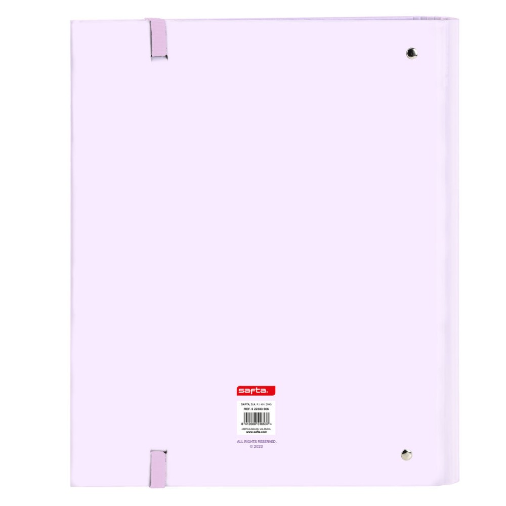 Ring binder Safta Lila Lilac (27 x 32 x 3.5 cm)