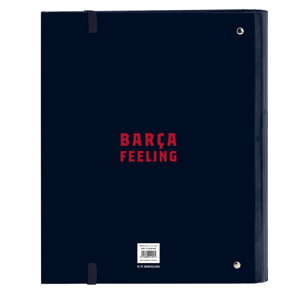 Ring binder F.C. Barcelona Navy Blue (27 x 32 x 3.5 cm)