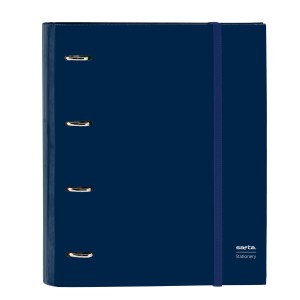 Ring binder Safta Marino Navy Blue (27 x 32 x 3.5 cm)