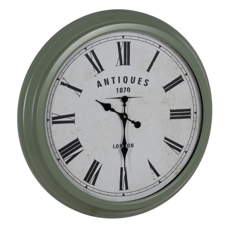 Horloge Murale Vert Fer 70 x 70 x 6,5 cm