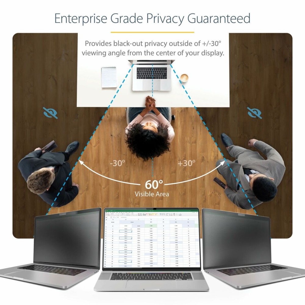 Câble HDMI Startech 14LT6-PRIVACY-SCREEN Noir