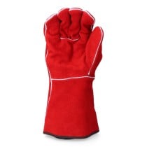 Gants de travail EDM Soudeurs Rouge Kevlar Coton Daim