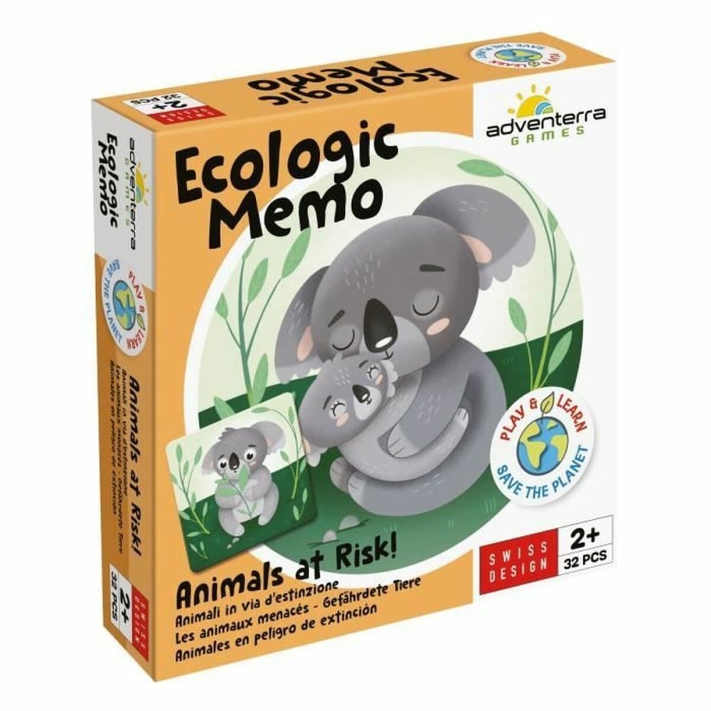 Lernspiel Adventerra Memo Ecológico Animales en Peligro