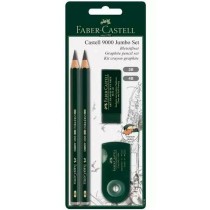 Bleistifte Set Faber-Castell Schwarz (5 Stück)