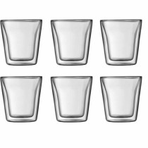 Set de Verres Bodum 100 ml Transparent Verre Borosilicaté Lisse 6 Pièces (6 Unités)