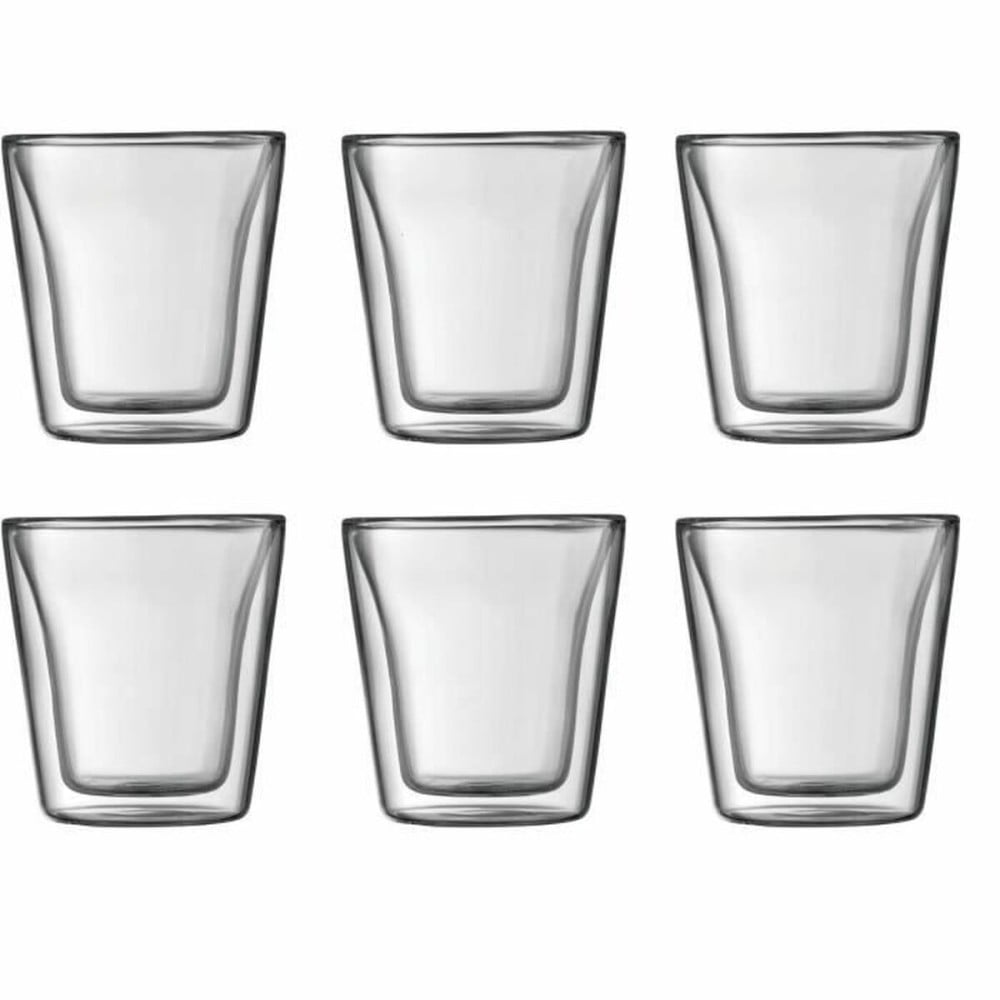 Set de Verres Bodum 100 ml Transparent Verre Borosilicaté Lisse 6 Pièces (6 Unités)