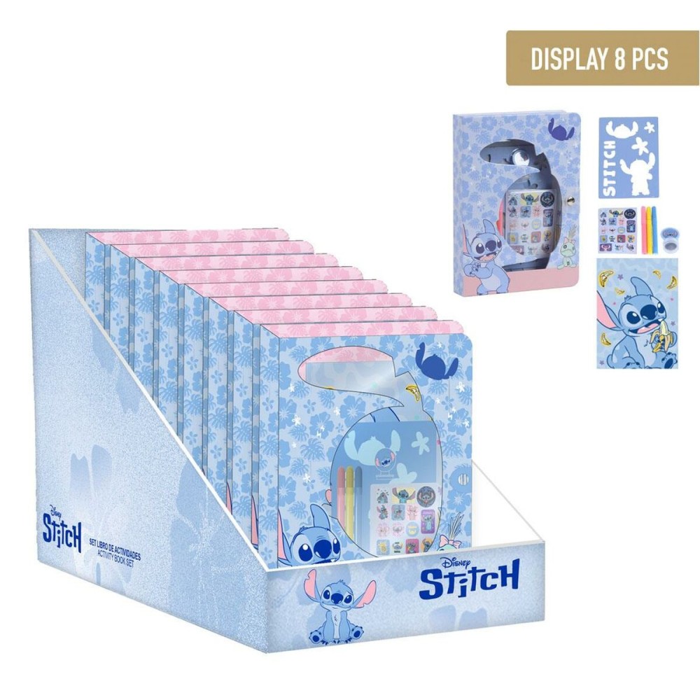 Ensemble de Papeterie Stitch 8 Pièces