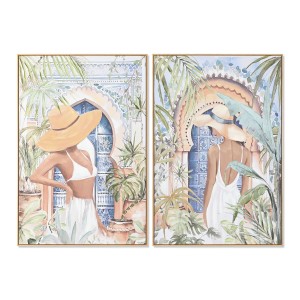 Toile Home ESPRIT polystyrène Toile 80 x 3,5 x 120 cm