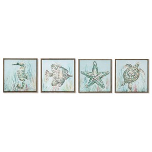 Toile Home ESPRIT polystyrène Toile 30 x 3,5 x 30 cm