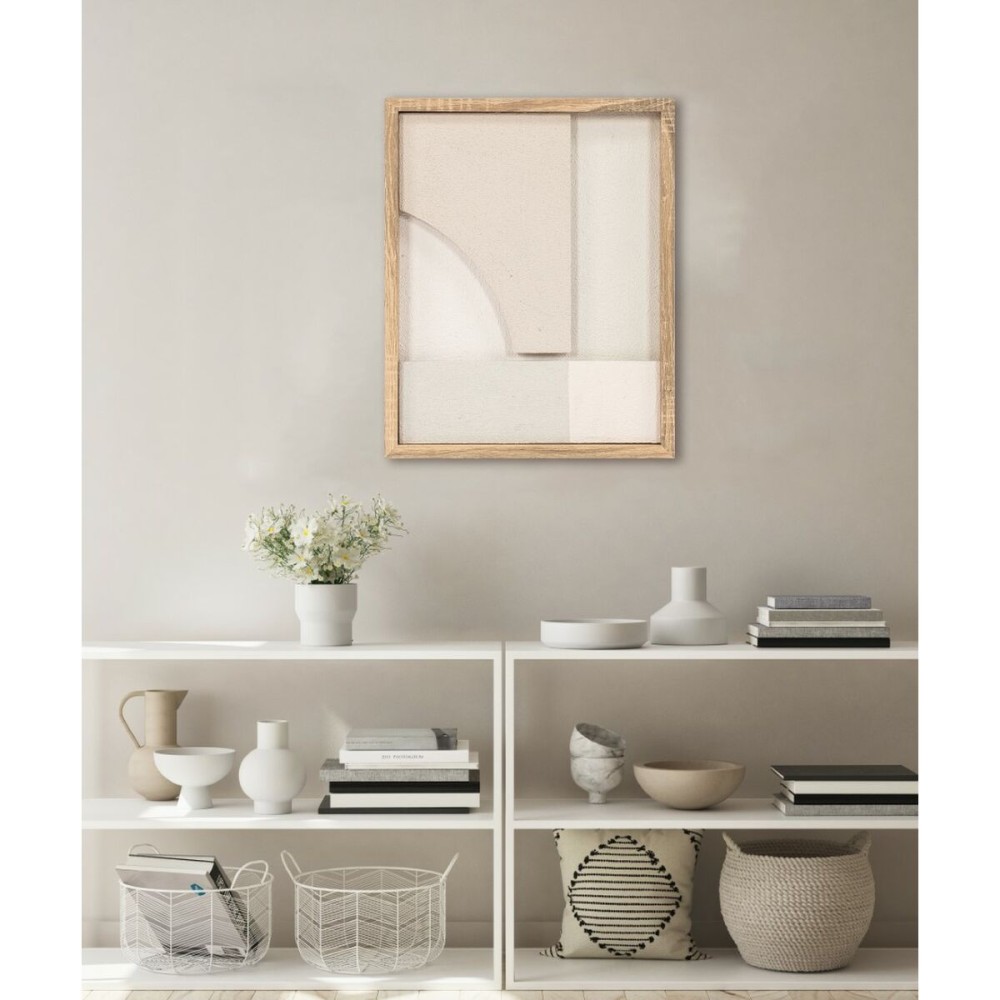 Tableau avec LED Home ESPRIT polystyrène Bois MDF 40 x 3,8 x 50 cm