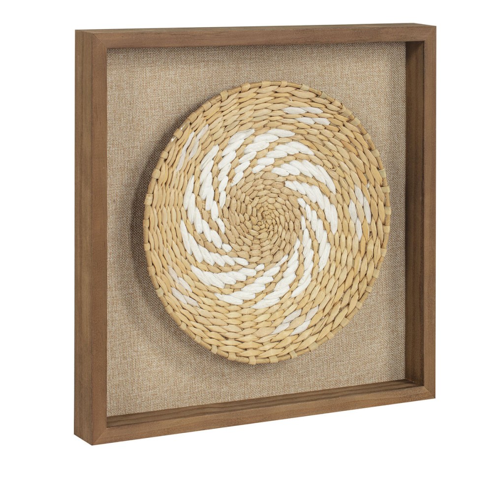 Cadre 3D Home ESPRIT Jute Pin 35 x 3,6 x 35 cm