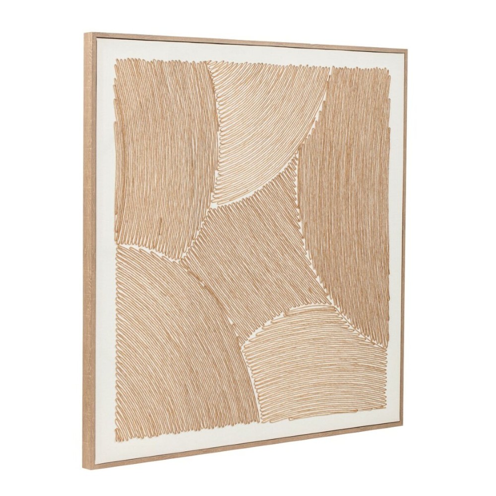 Leinwand Home ESPRIT Baumwolle Schnur polystyrol Leinwand 100 x 3,8 x 100 cm