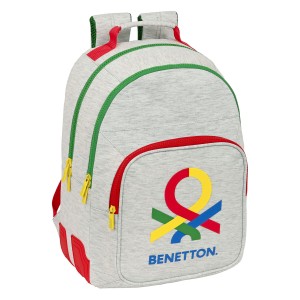 Schulrucksack Benetton Pop Grau (32 x 42 x 15 cm)