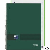 Notebook Oxford European Book Write&Erase Military green A4 80 Sheets (5 Units)