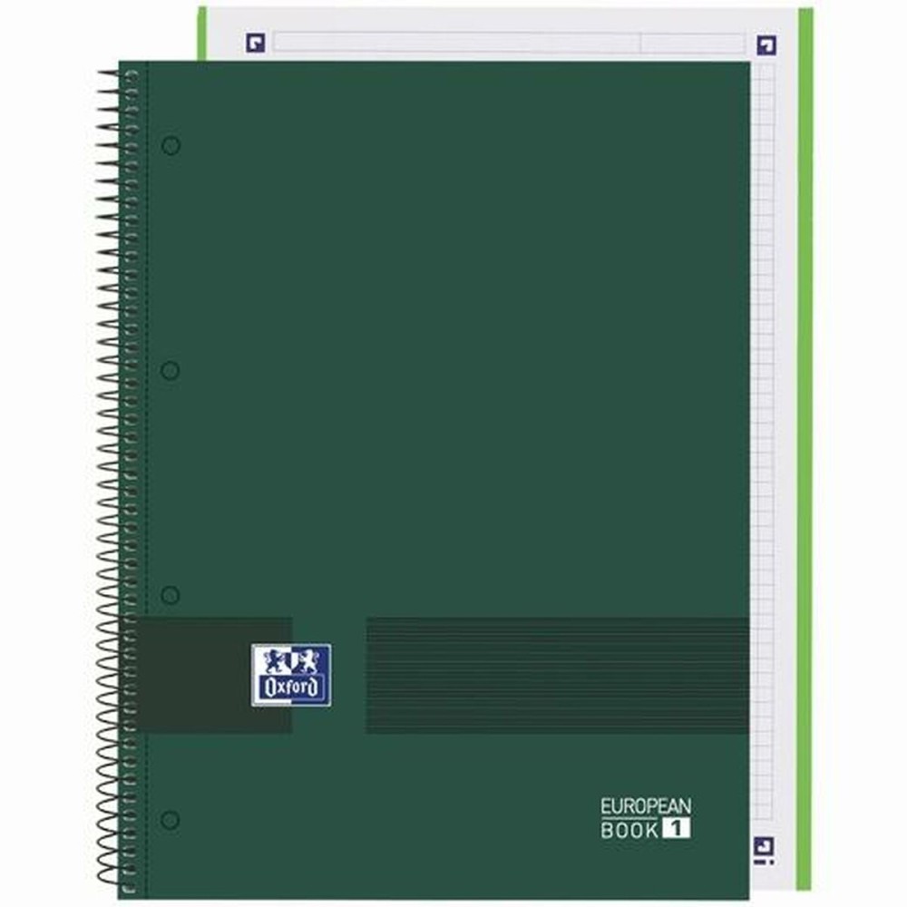 Notebook Oxford European Book Write&Erase Military green A4 80 Sheets (5 Units)