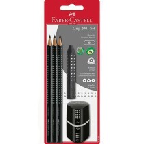 Ensemble de Crayons Faber-Castell Noir (5 Unités) (10 Unités)