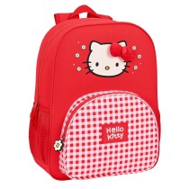 Schulrucksack Hello Kitty Spring Rot (33 x 42 x 14 cm)