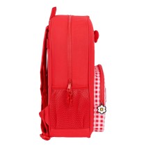 Schulrucksack Hello Kitty Spring Rot (33 x 42 x 14 cm)