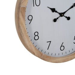 Horloge Murale Blanc Bois 60 x 60 x 6,5 cm