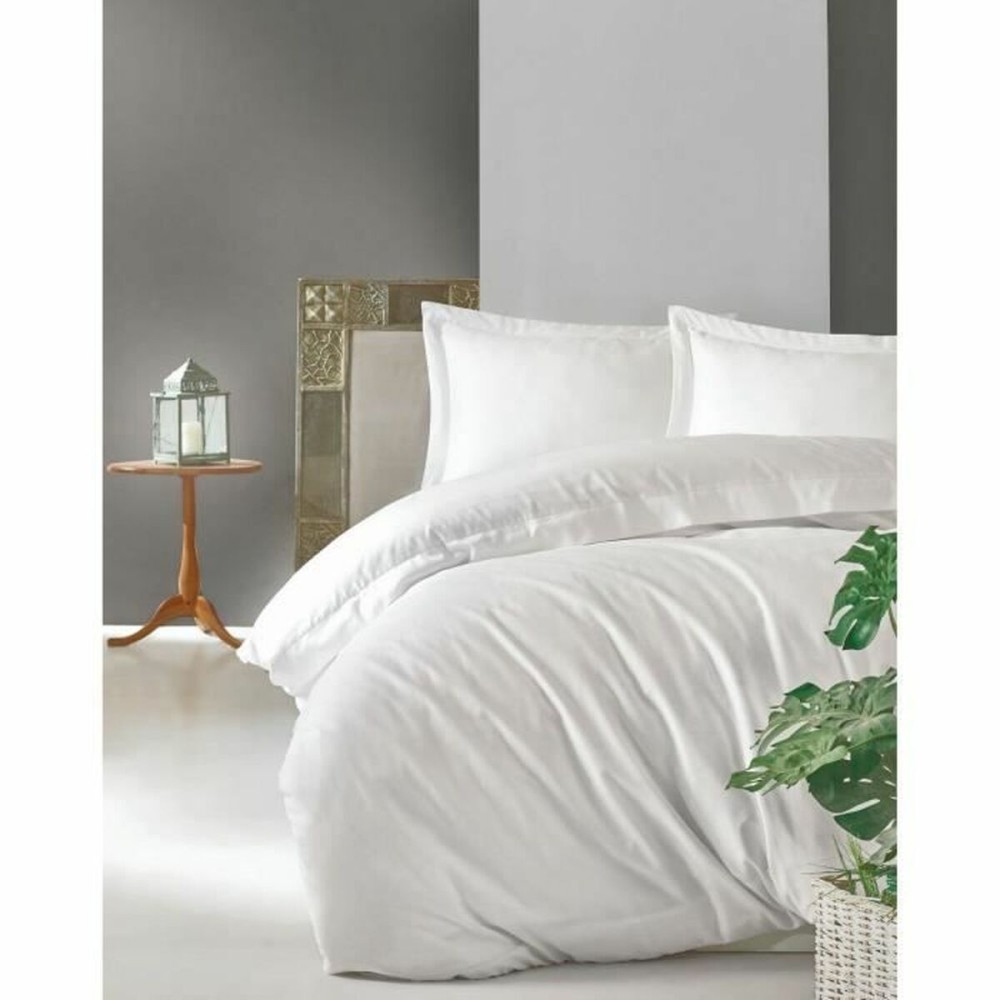Parure de couette Blanc 220 x 240 cm