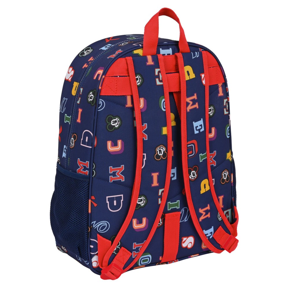 School Bag Mickey Mouse Clubhouse Only one Navy Blue 33 x 42 x 14 cm