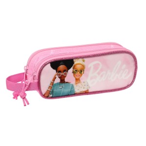 Trousse Fourre-Tout Double Barbie Girl Rose 21 x 8 x 6 cm