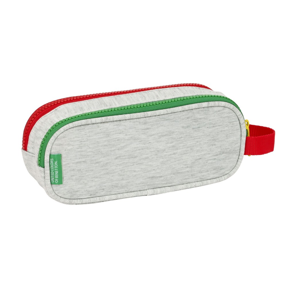 Zweifaches Mehrzweck-Etui Benetton Pop Grau (21 x 8 x 6 cm)