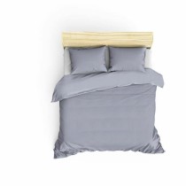 Bettbezug-Set Grau 220 x 240 cm