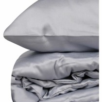 Bettbezug-Set Grau 220 x 240 cm