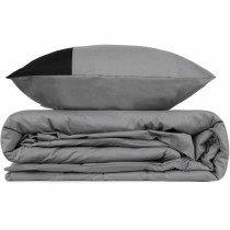 Bettbezug-Set Grau 220 x 240 cm