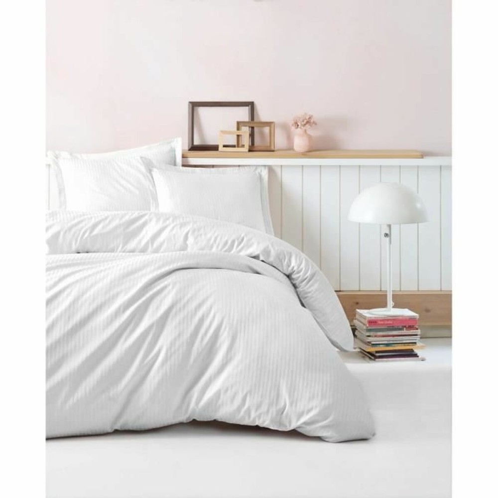 Parure de couette Blanc 220 x 240 cm