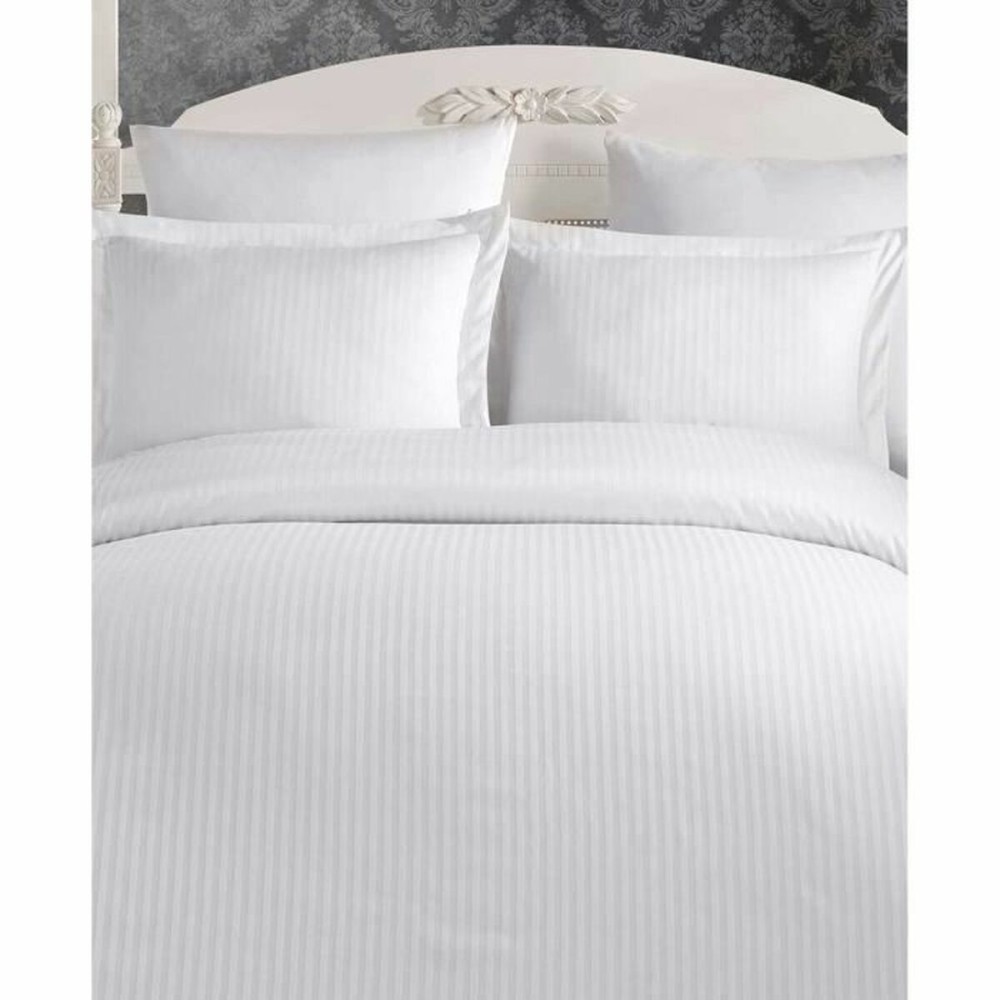 Parure de couette Blanc 220 x 240 cm