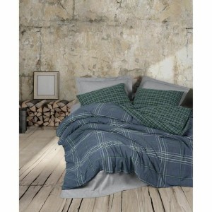 Bettbezug-Set Blau 220 x 240 cm