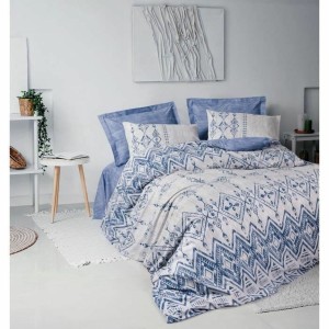 Bettbezug-Set Blau 220 x 240 cm