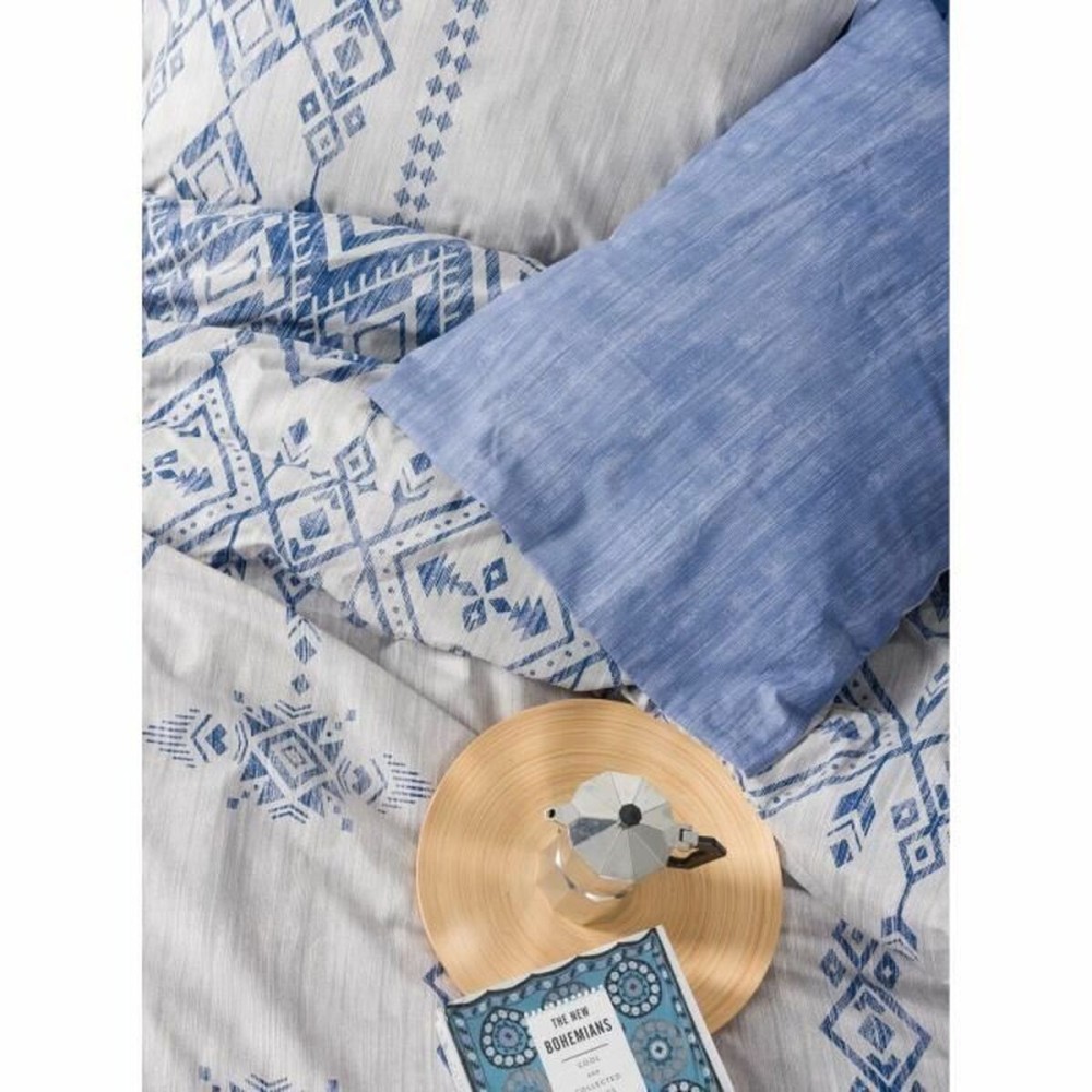 Bettbezug-Set Blau 220 x 240 cm