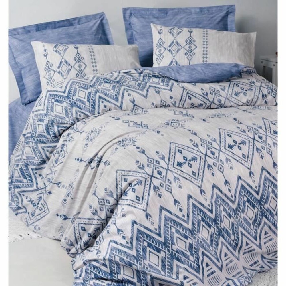 Bettbezug-Set Blau 220 x 240 cm