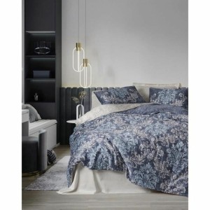 Bettbezug-Set Blau 220 x 240 cm