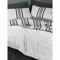 Duvet cover set White Grey 220 x 240 cm