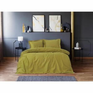 Bettbezug-Set Khaki 220 x 240 cm