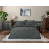 Bettbezug-Set Grau 220 x 240 cm