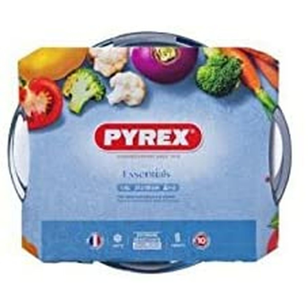 Casserole with lid Pyrex 1,4 L White Transparent