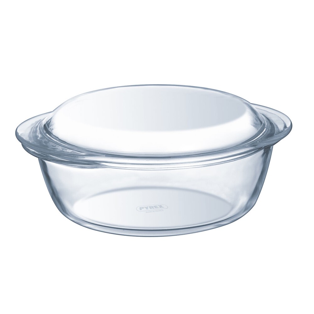 Casserole with lid Pyrex 1,4 L White Transparent