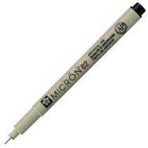 Feutres Talens Sakura Pigma Micron 02 Noir (12 Unités)