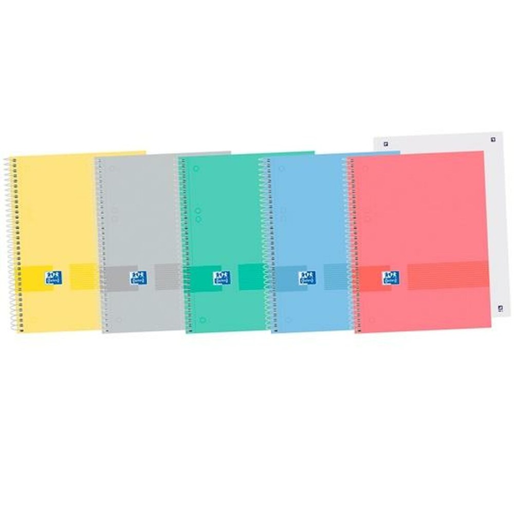 Cahier Oxford &You Europeanbook 0 Couvercle rigide Multicouleur A5 5 Pièces 80 Volets