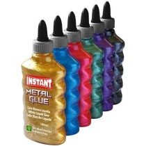 Sekundenkleber INSTANT Metal Glue 180 ml 6 Stücke Bunt