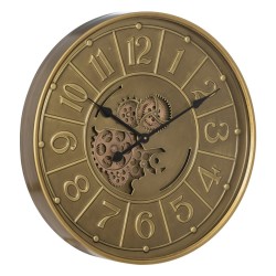 Wall Clock Golden Iron 60 x 8 x 60 cm